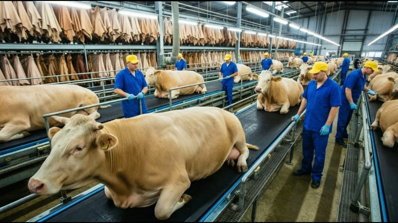 Inside the Cow-Leather Factory: How Premium Luxury Goods Are Made from Cow Skin | Full Process