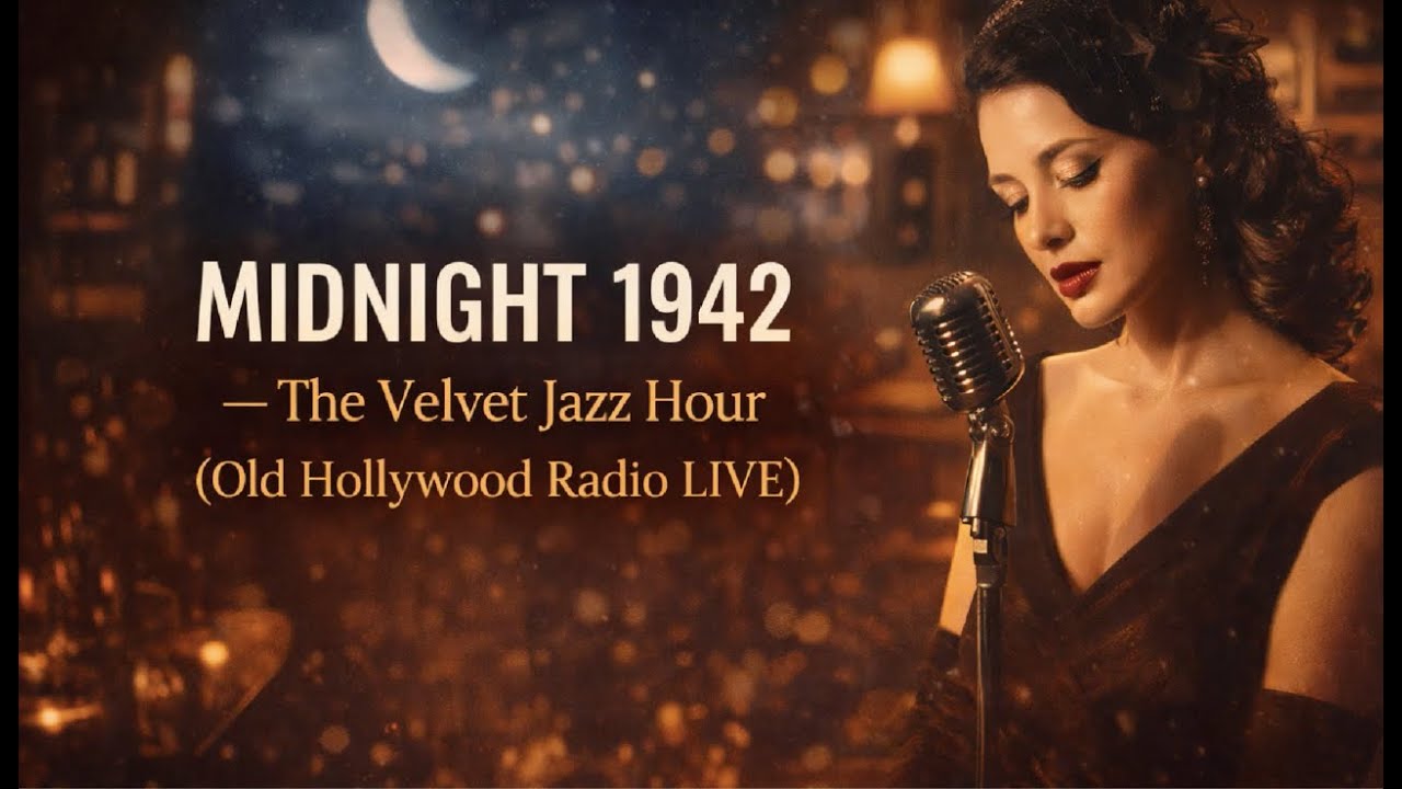 🎙 Midnight 1942 — The Velvet Jazz Hour (Old Hollywood Radio LIVE)