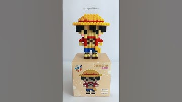 Nano Block ONE PIECE LUFFY | Mini Bricks #onepiece #luffyonepiece #lego  #nanoblock #minecraft #toys