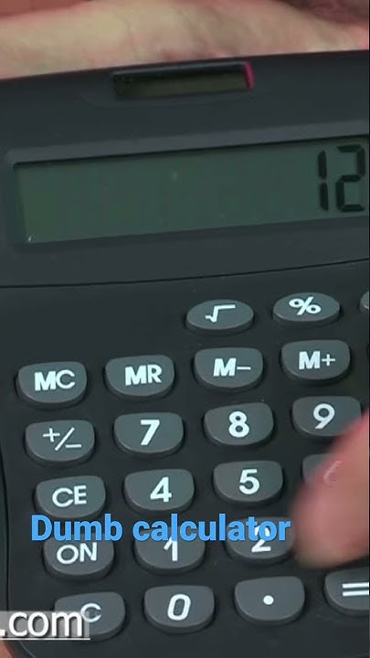 Dumb calculator #shorts - YouTube