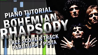 PIANO TUTORIAL: Queen - Bohemian Rhapsody [Free Download Score]