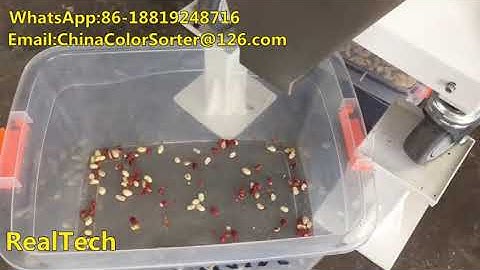 RealTech colour sorter, peanuts color sorting machine, peanuts color sorter