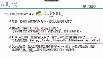01人工智能入门指南 课时2AI时代首选Python