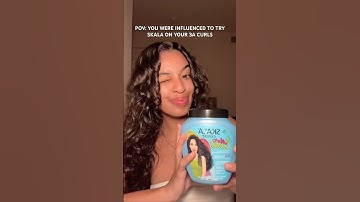 USING SKALA ON MY 3A CURLS FOR THE FIRST TIME #curlyhair #hairtransformation #badbunny