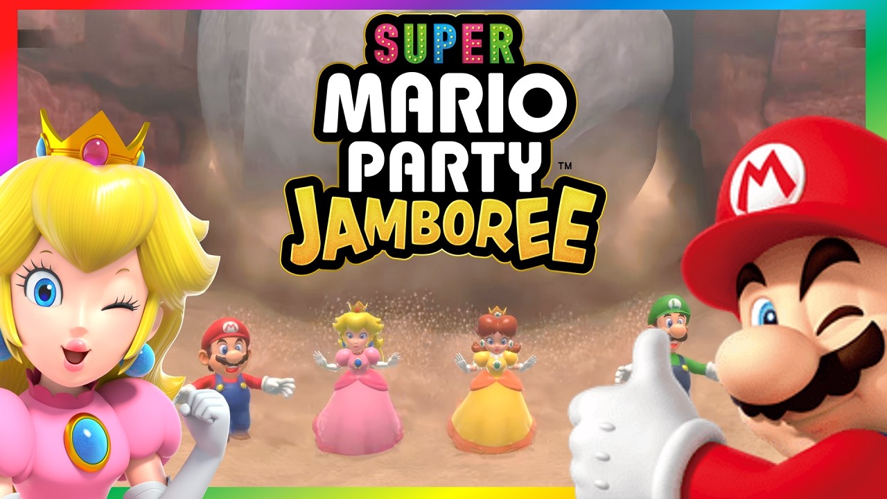 Super Mario Party Jamboree | Mario Luigi Peach Daisy Minigames - YouTube