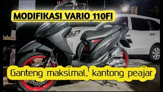 Modifikasi Vario 110 fi Racing Look Simpel Kantong Pelajar!!