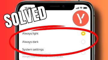how to switch to dark mode on Yandex Browser