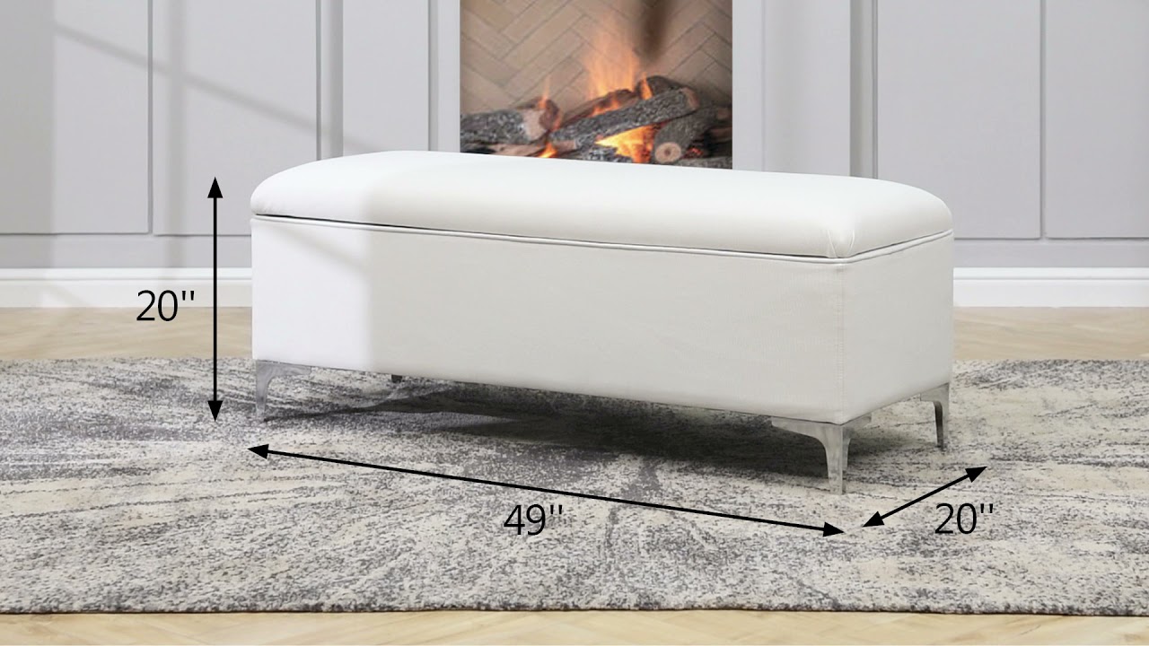 Jennifer Taylor Home Madelyn 49" Flip Top Storage Bench, S85320