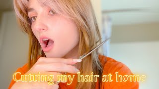 I try to cut my hair at home