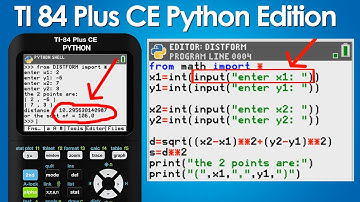 Easy Python Program for The Distance Formula