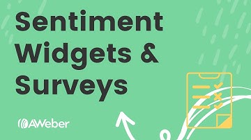 Creating a sentiment widget or survey email in AWeber