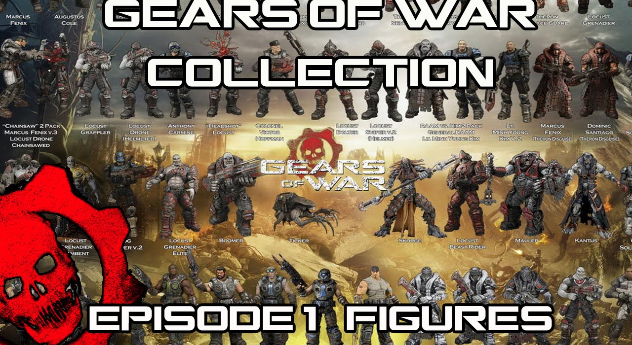 Gears of War My Collection Part 1 FIGURES! YouTube