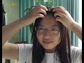 Clip in bangs installation, make you different types of bangs
