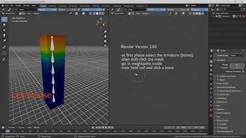 Quick tip in Blender 2.83 how to select bones in weight paint mode