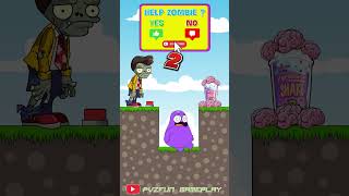 Help Zombies Win the Game to Get Grimace Shake - Yes or No | PvZ Funny Animation 🤣🤣🤣 #shorts