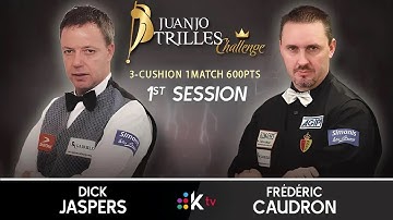 Juanjo Trilles 2012｜Dick JASPERS vs Frédéric CAUDRON - Session 1 (Race to 60 points)