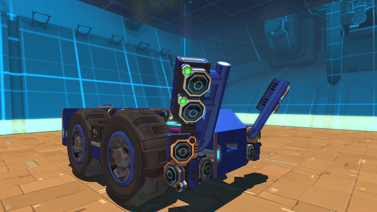 Ozzy 123 showing off his robot spleef arena