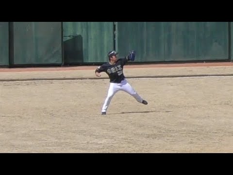 ライト池田陵真のホーム送球【オリックス 2022年 プロ野球オープン戦】