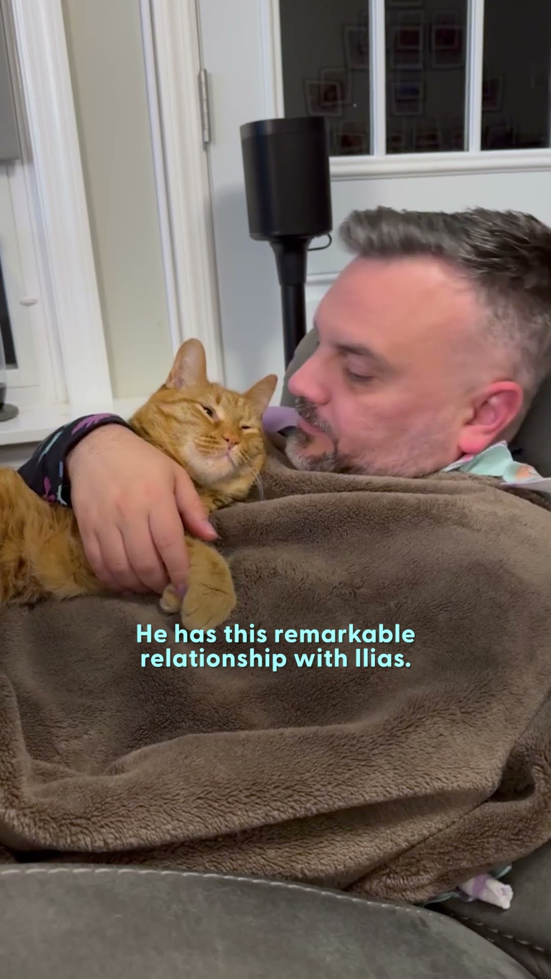 Velcro Cat is Obsessed With His Dad | The Dodo