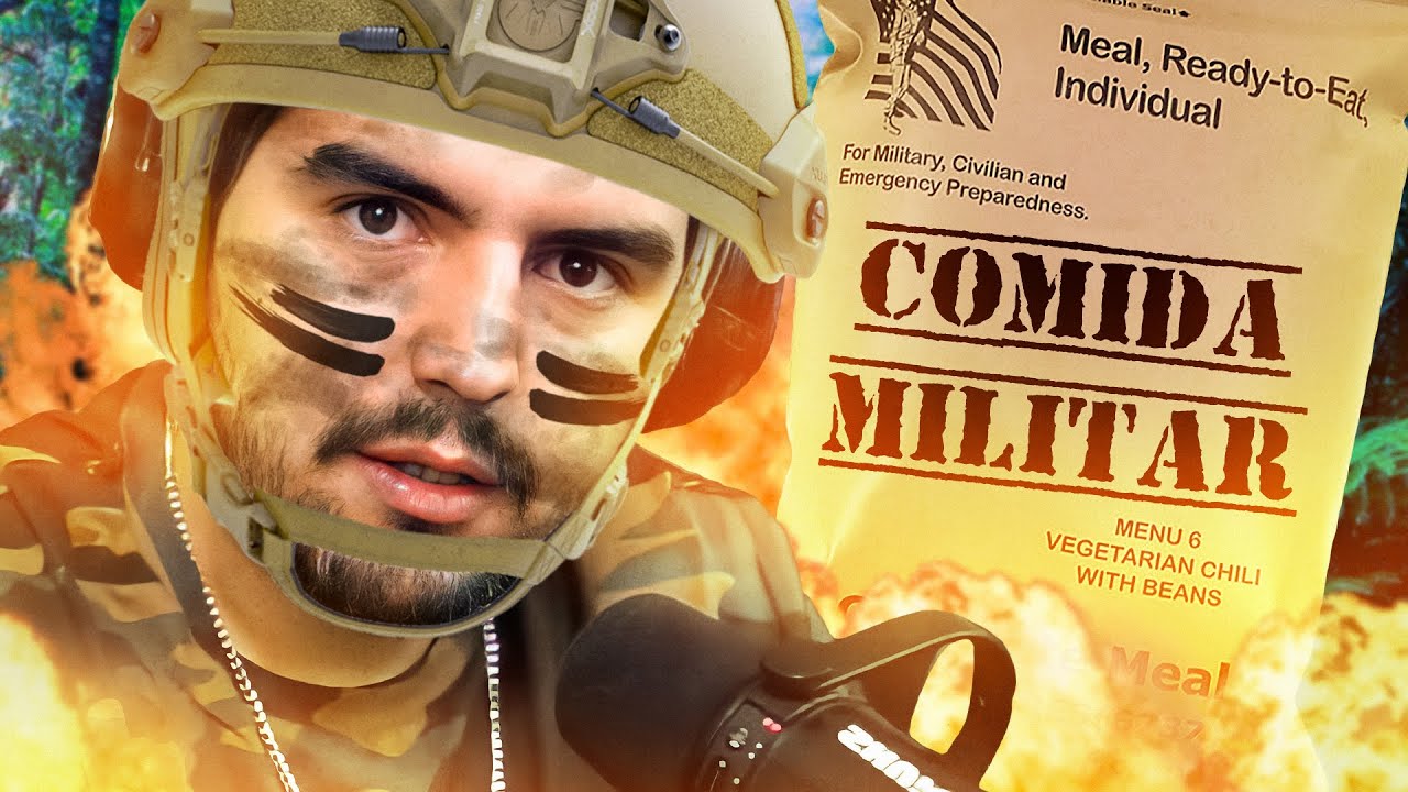 PROBANDO COMIDA MILITAR DE CHILE 😰