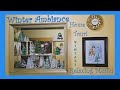 Winter home tour pt1 retro living room vintage thrifted dcor fairy lamps crystal milk glass