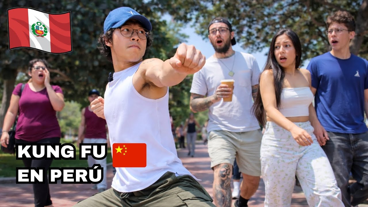 Chino ENSEÑÓ KUNG FU a PERUANOS en 8 Minutos🇨🇳🇵🇪 | Reacción Publica