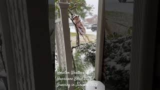 Houston Weather Hurricane In July, Snowing In January