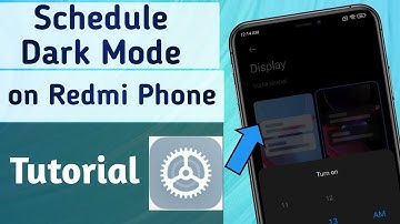 How to Schedule Dark Mode in Redmi Android Phones