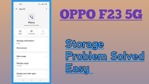 OPPO F23 5G || How To Solve Storage Problem