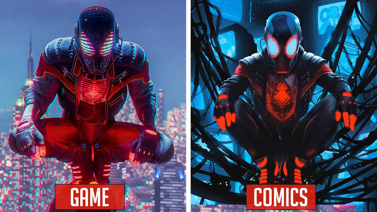 Marvel S Spider Man Miles Morales Comics And Movies Origins Of Every Suits Youtube