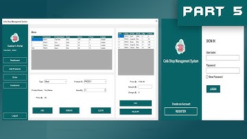 C# Tutorial PART (5/5) - Cafe Shop Management System with Source Code