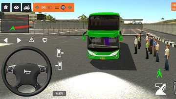 Euro Bus Driving Game Public Transportation 2024 -  Indonesia Bus Simulator Android Gameplay #1303