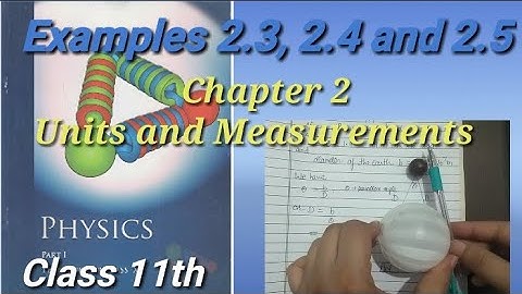 | Example 2.3 | Example 2.4 | Example 2.5 | Physics | Class 11th | Chapter 2 |