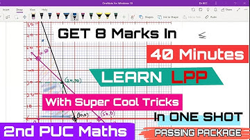 LPP-Get 8 Marks In 40 Minute|LPP In 1 Shot|2nd PUC Mathematics Passing Package |Maths_By_Manoj_Sir|