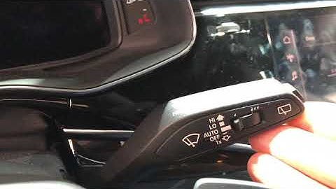 Audi Q7 - How to Turn On/Off  Windshield Wipers and Washer Fluid