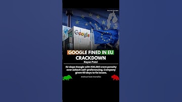 🚨 Google Fined ₹30,360 Crore in EU Antitrust Crackdown 🚨 #shorts #Google #EU #Antitrust #AdTech
