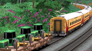 ICF UTKRISHT COUPLING TRACTOR COACH | BUMPY RAILROAD | RAILWORKS 3 | INDIAN TRAIN SIMULATOR GAMEPLAY