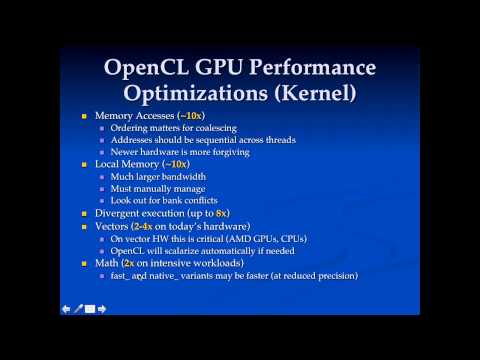 OpenCL Performance Tips
