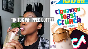 Cinnamon Toast Crunch Whipped Iced Coffee! | HeyLayah