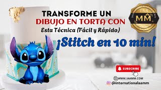 COMO PINTAR PERSONAJES EN FONDANT / STITCH EN 10 MINUTOS