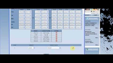 www.smartschoolsoftware.com - MODULES : TIME TABLE