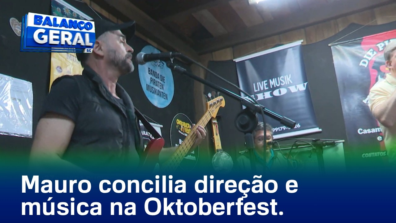 Vida Dupla: Mauro concilia a rotina de diretor com a de músico nos dias de Oktoberfest