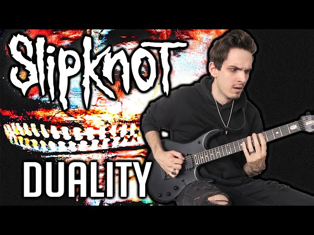 Slipknot | Duality | GUITAR COVER (2020) + Screen Tabs class=