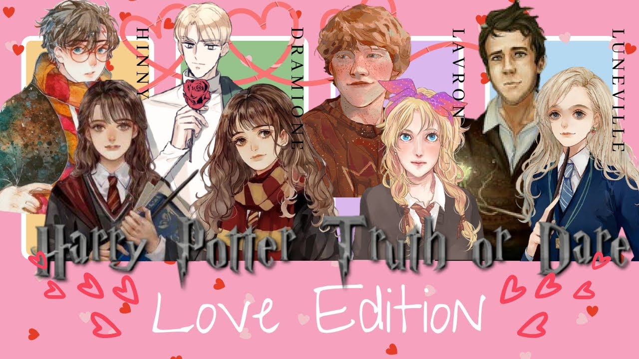 Texting Story Truth or Dare//Hinny, Dramion, Lavron, and Luneville//HP AU