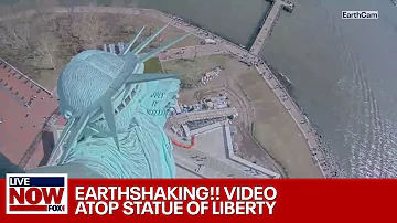 WATCH: Statue of Liberty heavy shaking during earthquake | LiveNOW from FOX