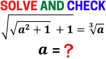 Olympiad Question | Solve the Radical Equation with Cube and Square Roots | Math Olympiad Training