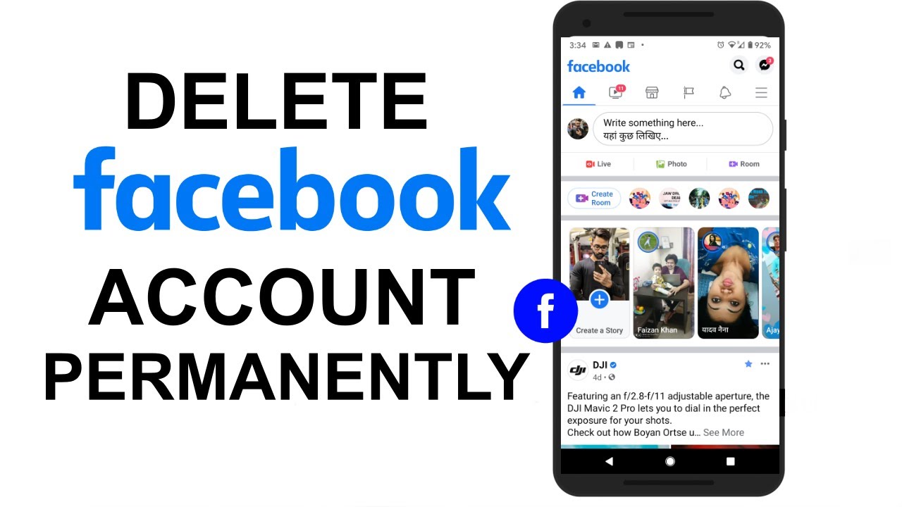 How To Delete Facebook Account Permanently On Mobile Android & iPhone