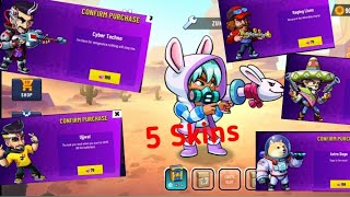 PURCHASING 5 skins! in battle stars | How to get skins in battle STAR'S | BATTLE STAR'S