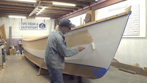 Building the V-Bottom Skiff - Episode 27: Fairing the hull for our 2-part epoxy barrier coat primer