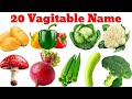 25 Vegetables Name for Kids 🌽🥕🥦🍆 | Sabji Ke Naam English Hindi | Learn Vegetables | Big Bee Balloon
